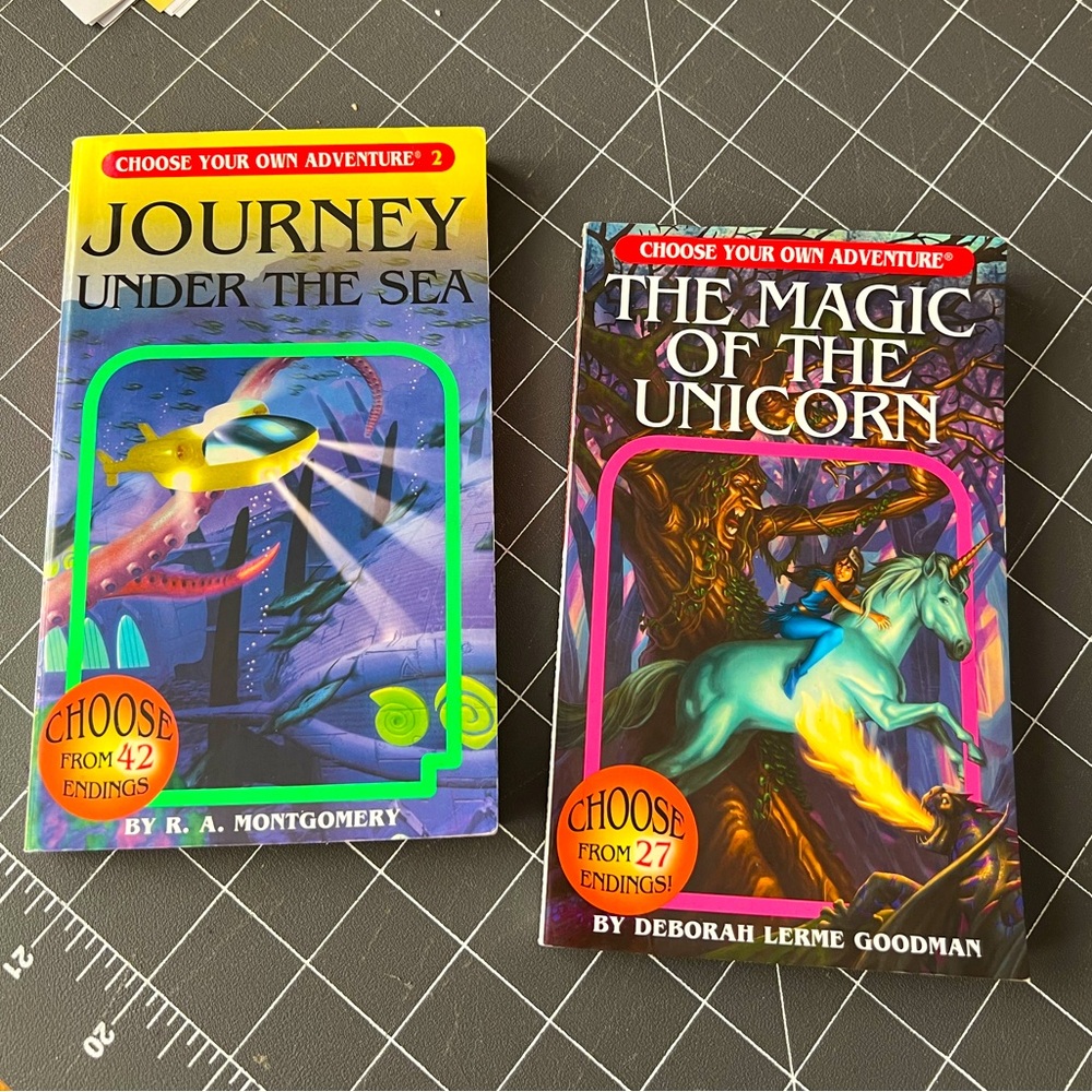 Book Set - Journey Under the Sea & The Magic of the Unicorn EUC